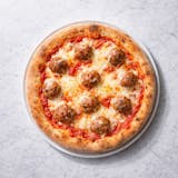 Meat-ta-ball Sandwich Pizza