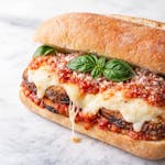 Eggplant Parmigiana Sandwich