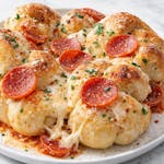 Garlic Knots with Roni & Cheese