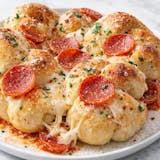 Garlic Knots with Roni & Cheese