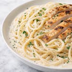 Spaghetti with Alfredo & Chicken   