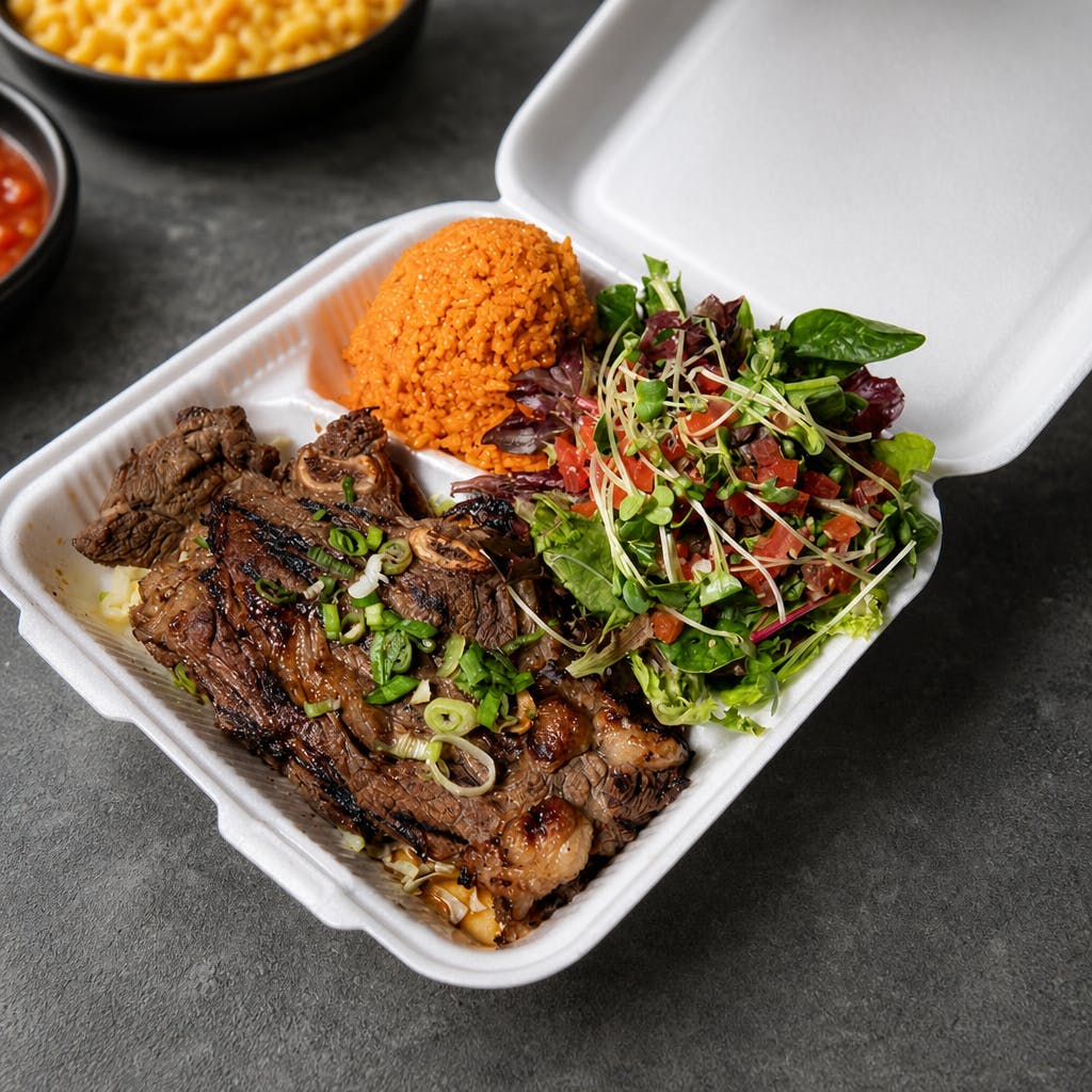 Beef Gyro Rice & Salad Bowl