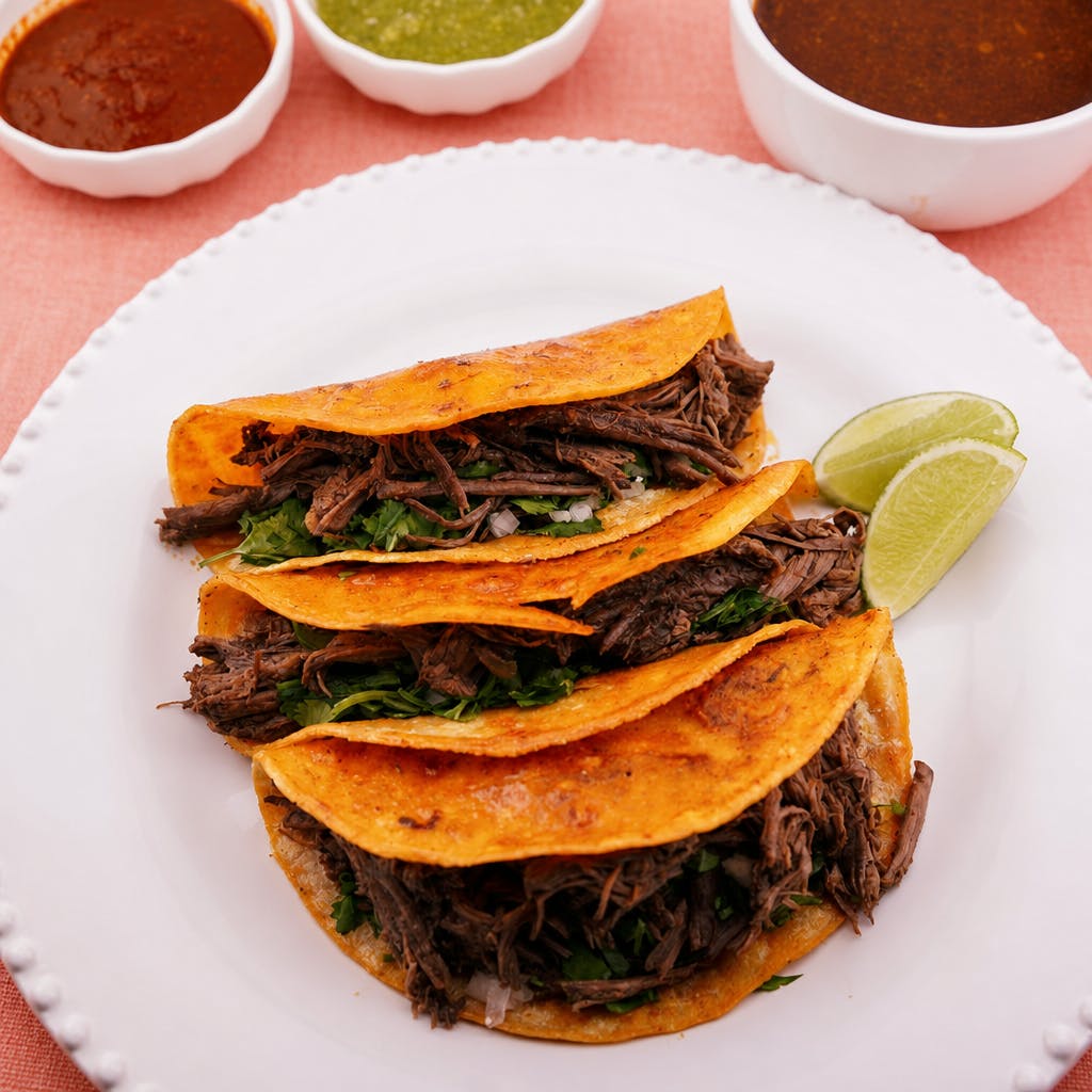 3 Birria Tacos (No Cheese)