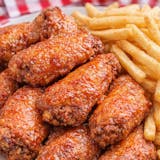 Chicken Wings With Fries