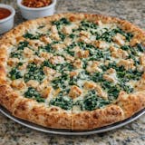 Chicken Spinach Alfredo Pizza
