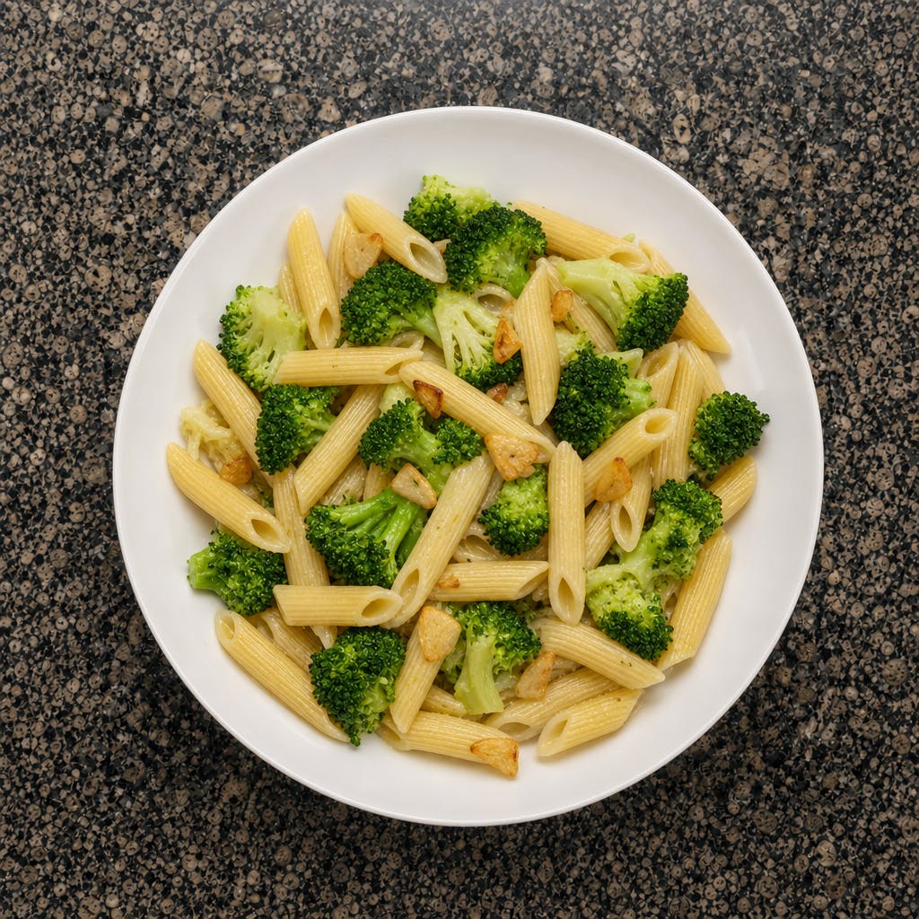 Pasta with Garlic & Broccoli