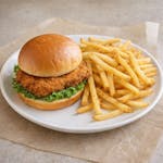 Chicken & Bun with French Fries