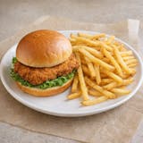 Chicken & Bun with French Fries
