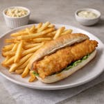 Fish & Bun with French Fries