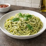 Pasta with Pesto & Basil