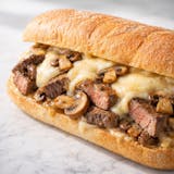 Steak with Mushrooms & Cheese Sandwich