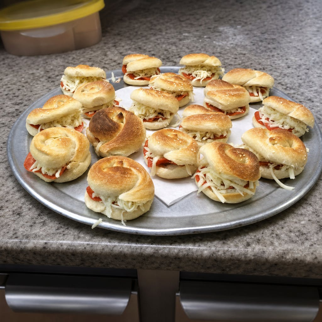 Stuffed Pepperoni Garlic Knots