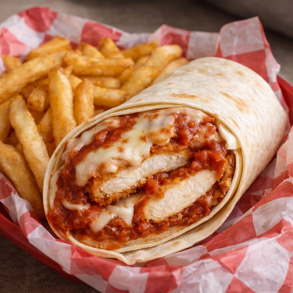 Chicken Parmigiana Wrap