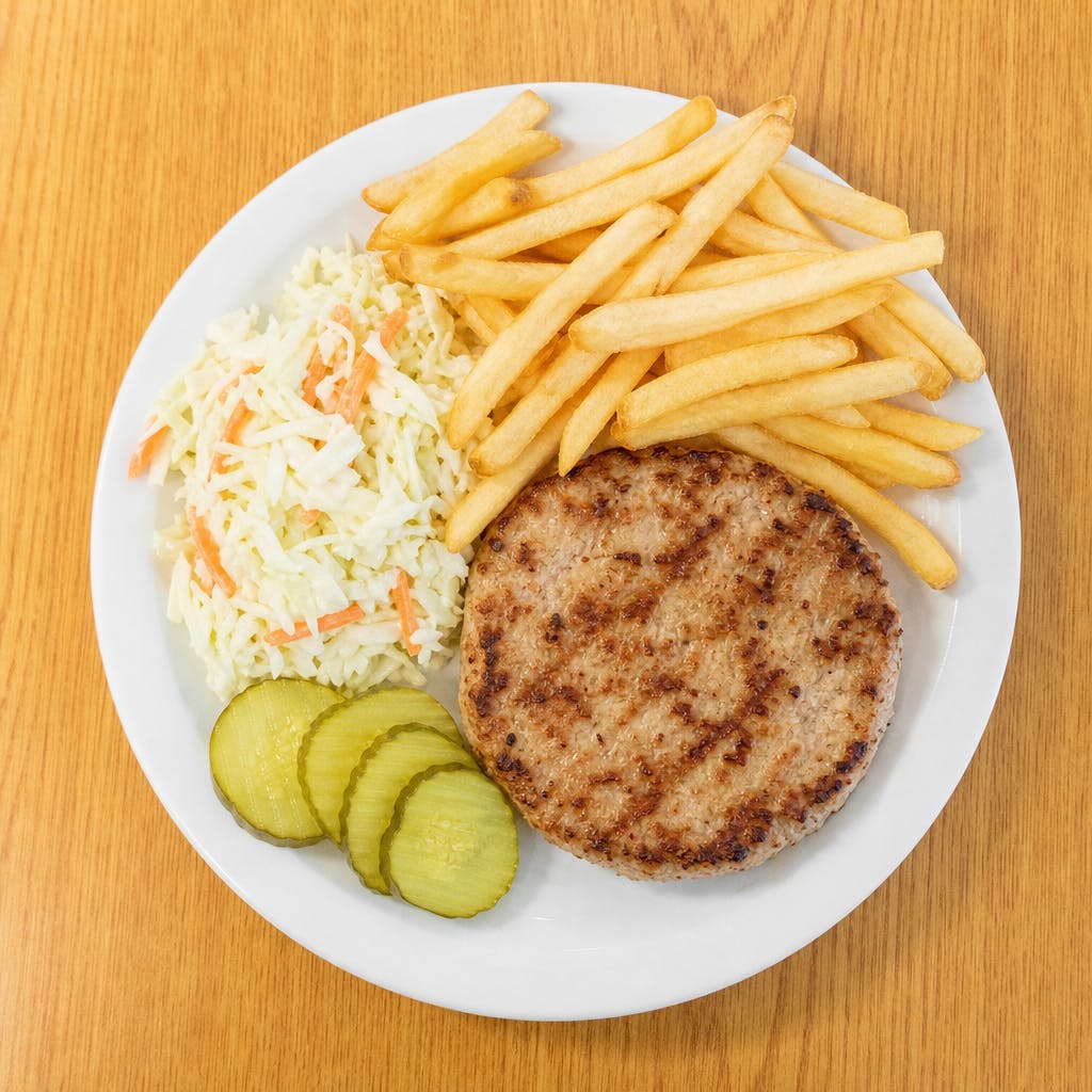 Turkey burger Platter