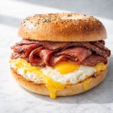 Pastrami, Egg & Cheese Sandwich Breakfast 
