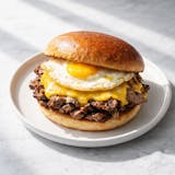 Steak, Egg & Cheese Sandwich Breakfast 