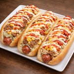 6. Dominican Loaded Hot Dogs