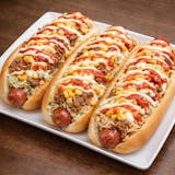 6. Dominican Loaded Hot Dogs