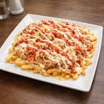Loaded Fries with Chicken & Pork Shoulder "Yaroa de Pollo y Pernil"