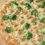 Alfredo Chicken Broccoli Pizza