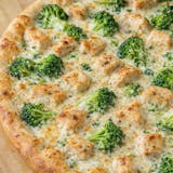 Alfredo Chicken Broccoli Pizza