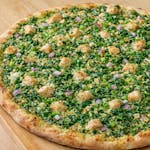 Palak Pesto Chicken Pizza