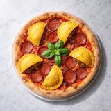 15. Jamaican with Beef Patties & Beef Pepperoni