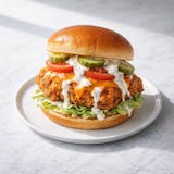46. Buffalo Ranch Crispy Chicken Burger 