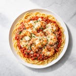 88. Shrimp Parm with Spaghetti 