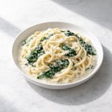 92. Fettuccine Alfredo with Spinach