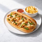 122. Hot Wings Chicken Cheesesteak Sub