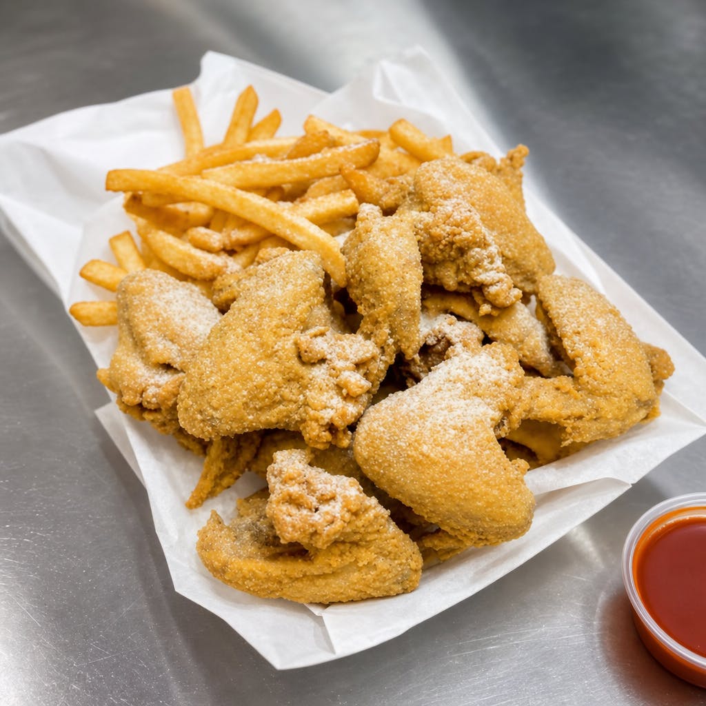 3 Wings & Fries Only