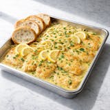 #1 1/2 Tray Chicken Franchaise with Pasta & Bread Special