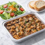 #1 1/2 Tray Chicken Marsala with Salad & Bread Special 