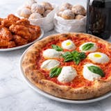 #2 Two Large Pies, 1 Order Buffalo Wings, 2 Free Orders of Zeppoles & 2 Liter  Bottled Soda Special