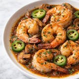 Shrimp Marsala with Jalapeno
