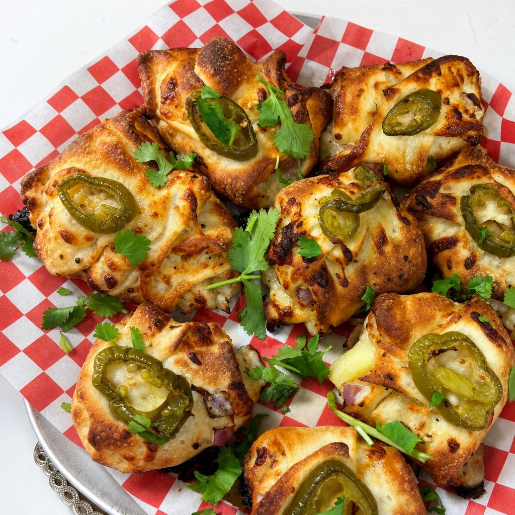 Desi Garlic Knots