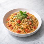 Creamy Cherry Tomato Pesto Pasta 