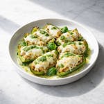 Stuffed Green Pepper Wedges with Chicken 