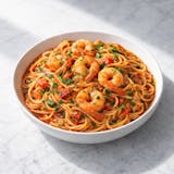 Dominican Shrimp Spaghetti