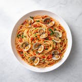 Spaghetti with Red Clams Sauce