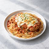 Veal Parmigiana with Spaghetti