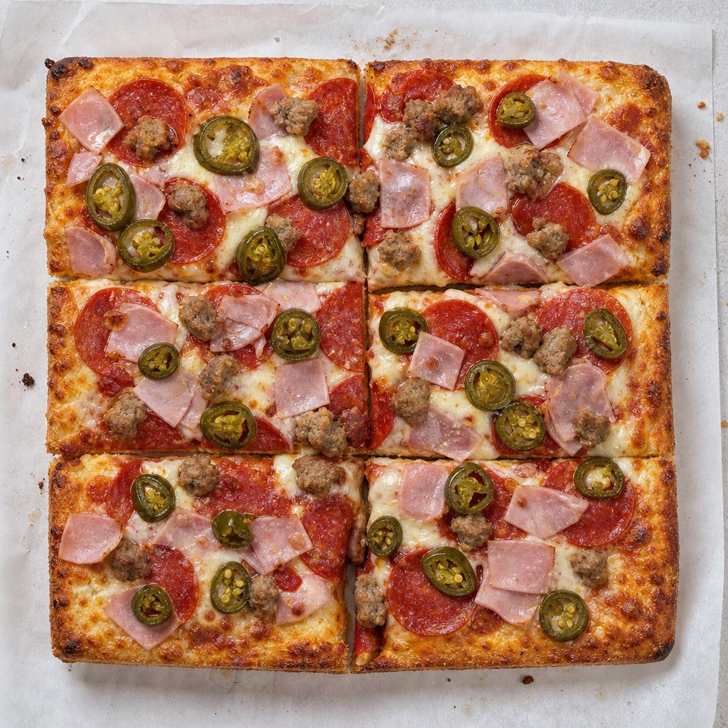 Original Sicilian Square 6 Pieces Pizza
