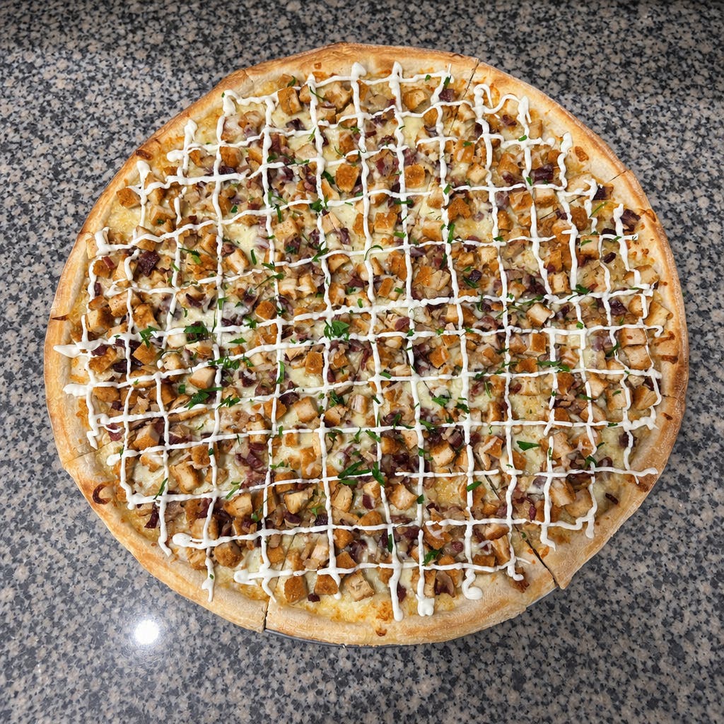 Chicken Bacon Ranch Pizza