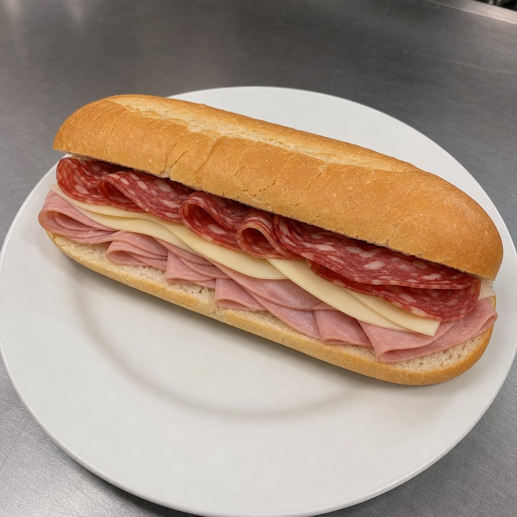 Ham, Cheese & Capicola Sub