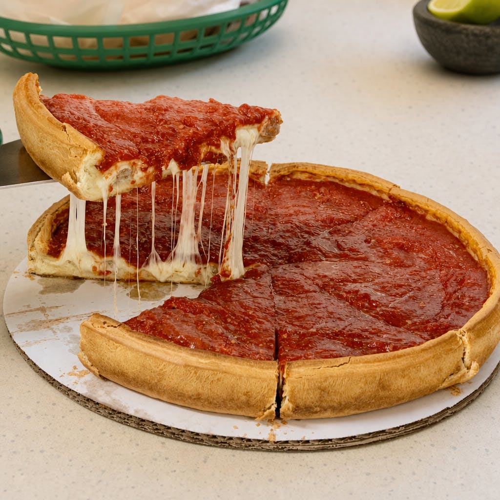 Deep Dish One Topping Pizza