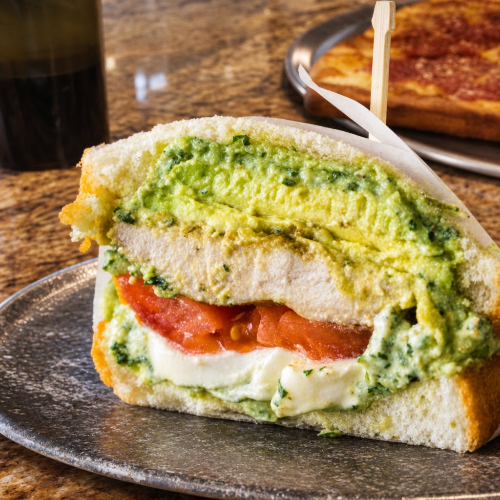 Pesto Chicken Salad Club Sandwich