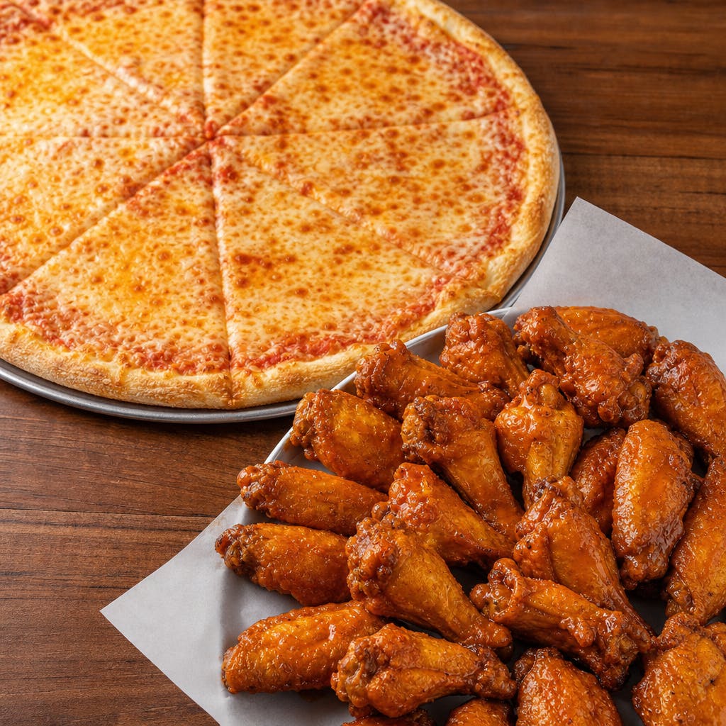 Large Cheese Pizza & 30 Wings Special