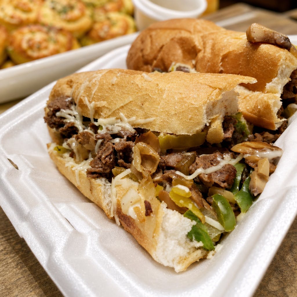 Italiano’s Cheese Steak Works Sandwich