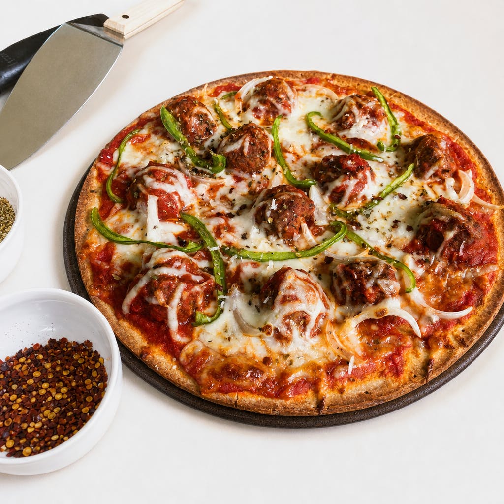 Meatballs Pizza